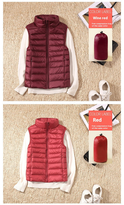 Dames Bodywarmer Lichtgewicht Gewatteerd Warme Vest