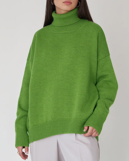 Elegante Oversized Dames Coltrui van Katoen – Perfect voor Casual Dagen