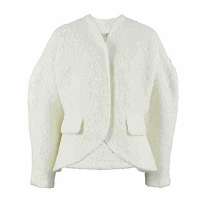 Dames Wollen Jas Luxe Modieus Warm en Stijlvol