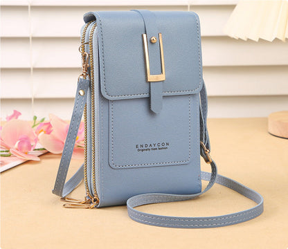 Dames Crossbody Telefoontas met Touchscreen Venster en Lacy Ontwerp