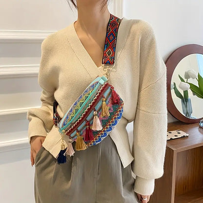 Retro Schoudertas Etnische Stijl Dixie