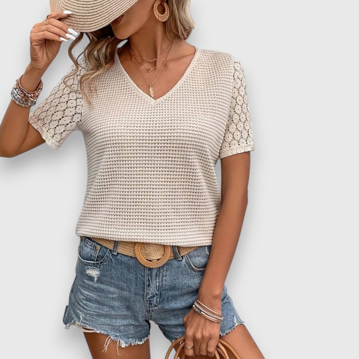 Dames Blouse Lichtgewicht Zomerse Pasvorm - Mode Vibes

