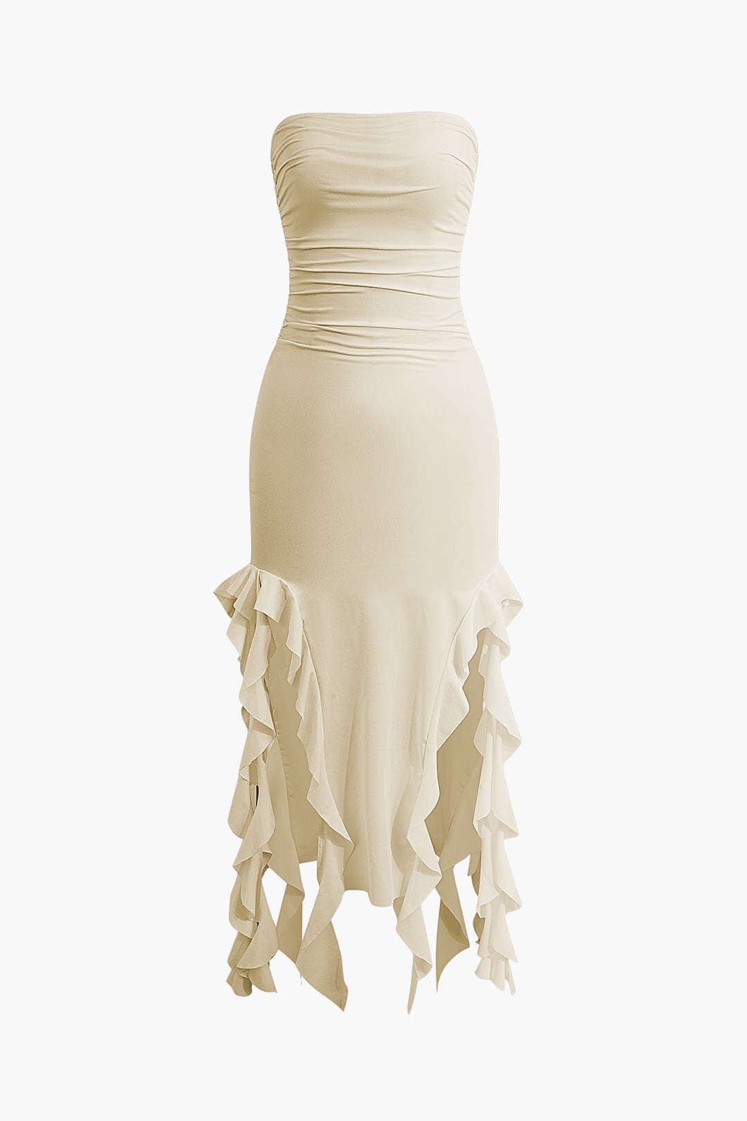 Maxikleed met Volant Vrouwelijk Elegante Jurk