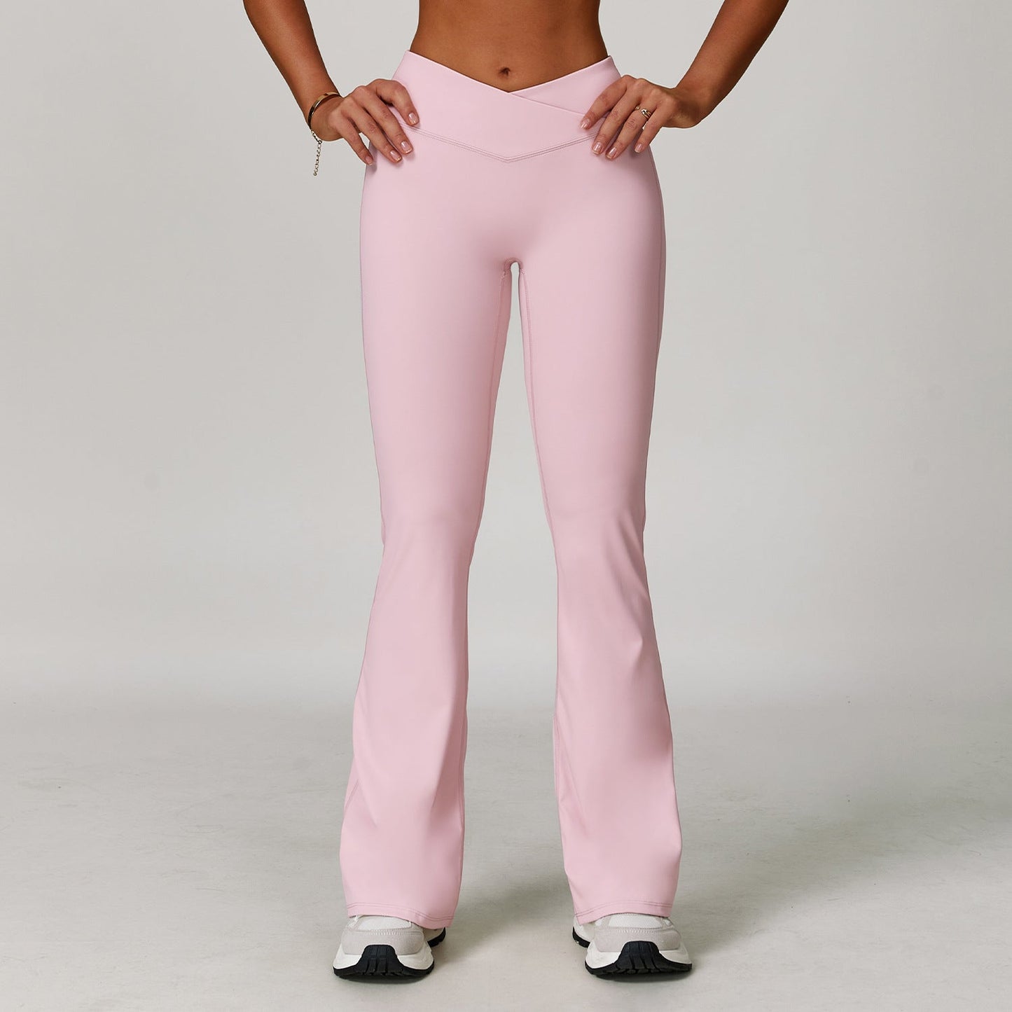 Dames Yoga Broek Hoge Taille Sportbroek met Flare Model