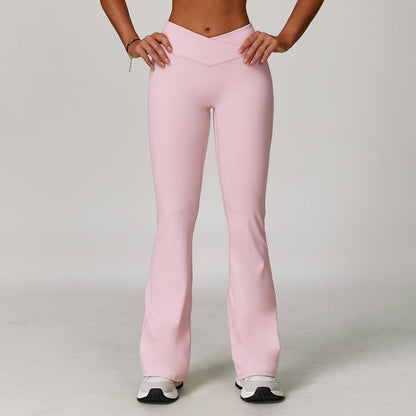 Dames Yoga Broek Hoge Taille Sportbroek met Flare Model