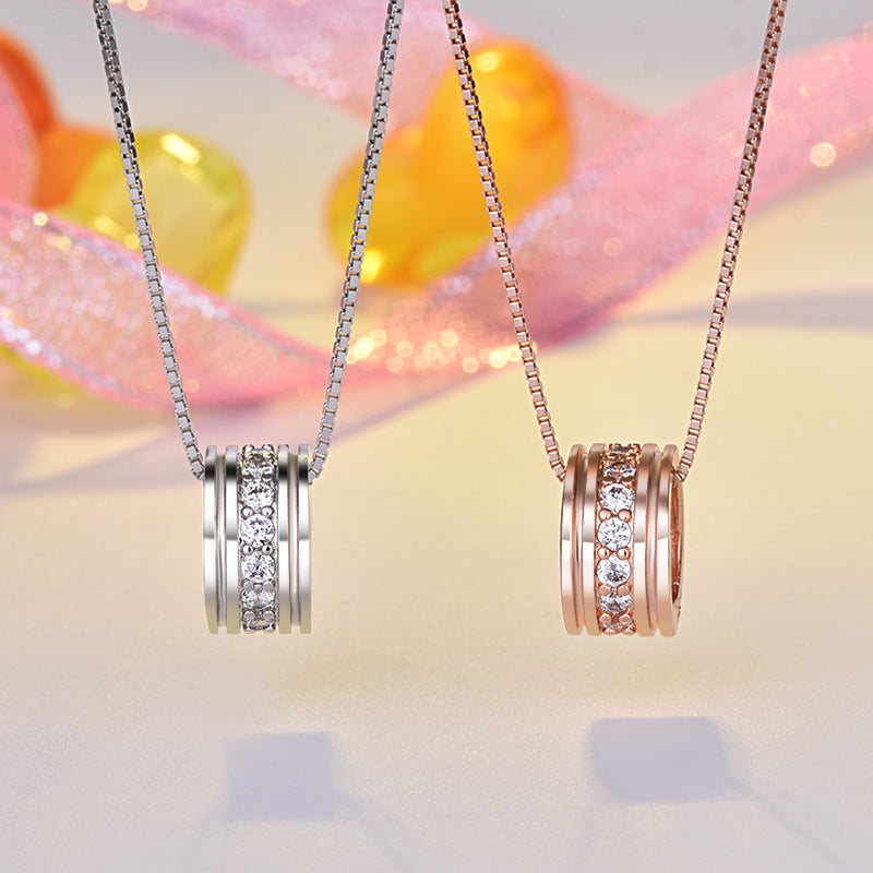 Dames Halsketting met Zirkonia Hanger Elegante Sieraden - Mode Vibes