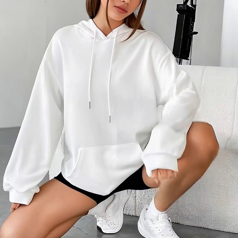 Dames Oversized Hoodie met Kangoeroezak Casual Basic