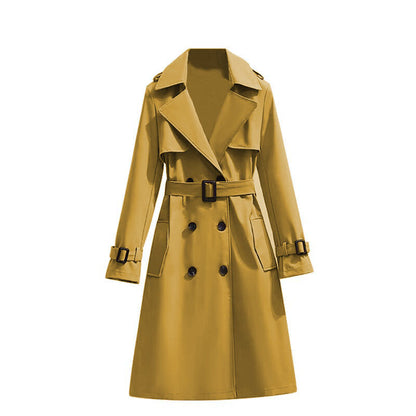 Dames Trenchcoat Mid-Lengte Stijlvol Waterdicht