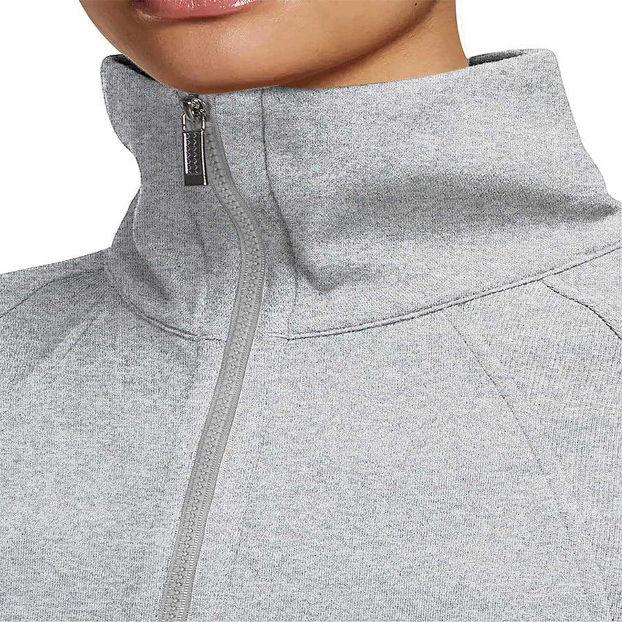 Dames Sweatshirt Sportief Comfortabel met Halve Rits