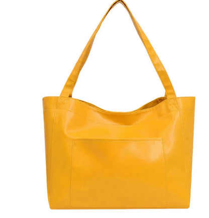 Dames Leren Shopper Groot Faux Leer Tote Tas