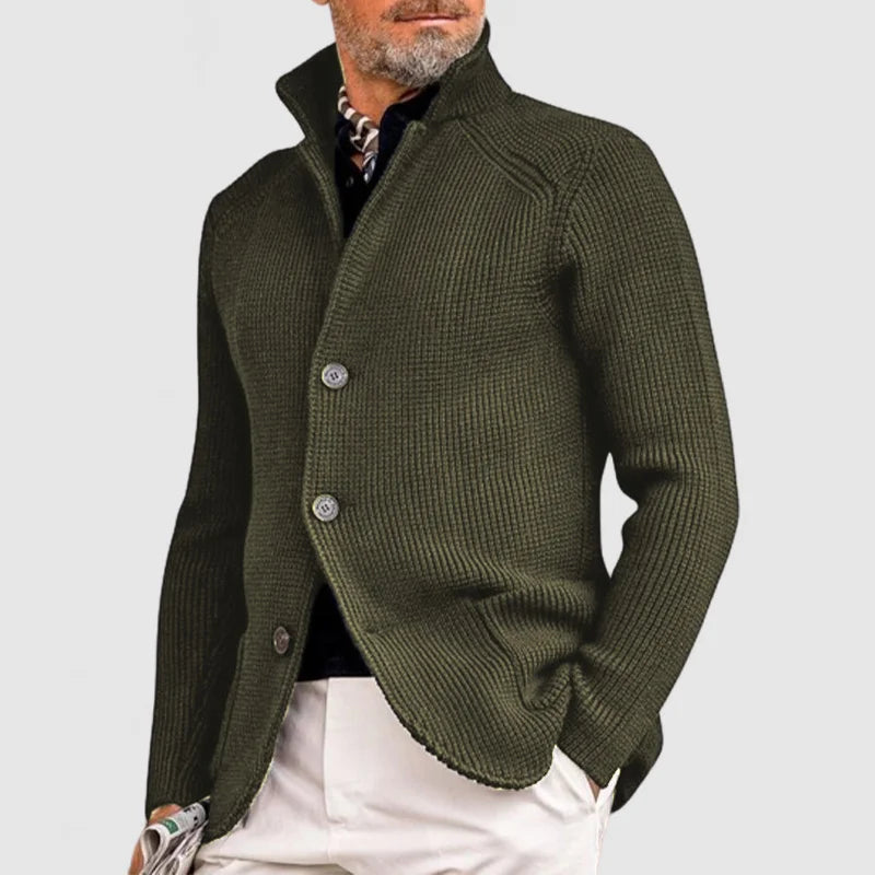 Stijlvol Herenvest met Opstaande Kraag – Comfort & Warmte