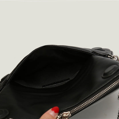 Dames Clutch met Ketting en Praktische Binnenkant