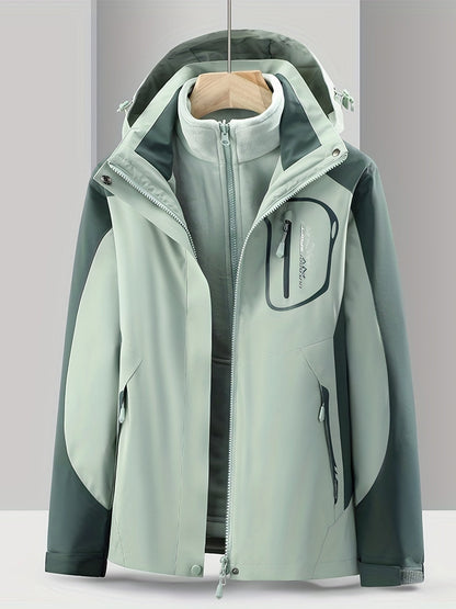 Waterdichte Jas 3-in-1 Regenjas voor Dames