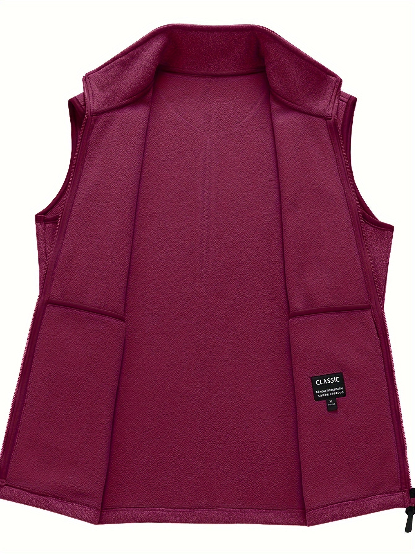 Gaspare | Gilet in pile leggero con colletto rialzato