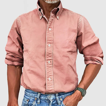 Klassiek Heren Overhemd Vintage Stijl Dario