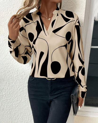 Flora Rosette Lange Mouwen Top