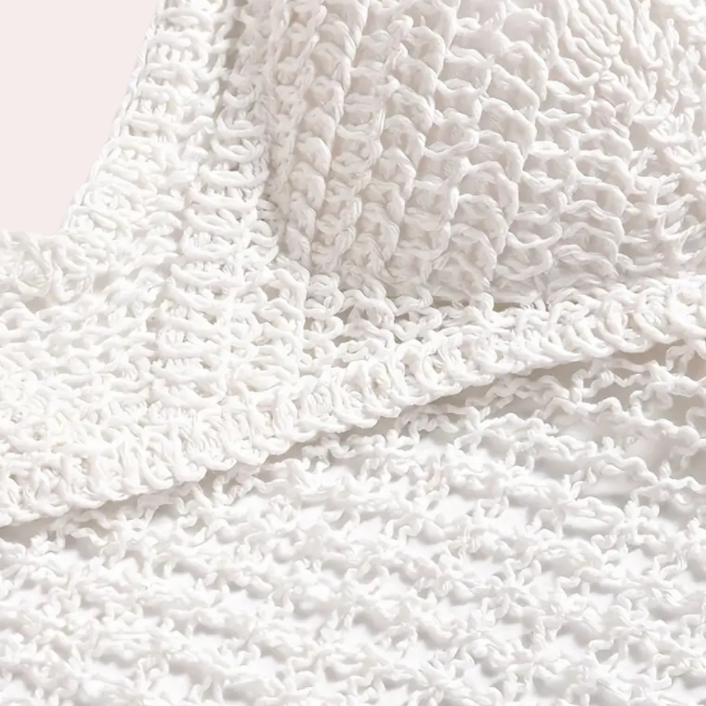 Haakwerk Zomertop Losse Rug Vrouwelijk Model