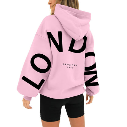 Dames Hoodie Comfortabel met London Print