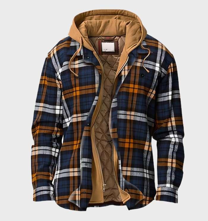 Flanellen Jack Dik Meerkleurig Geruit met Capuchon - Mode Vibes