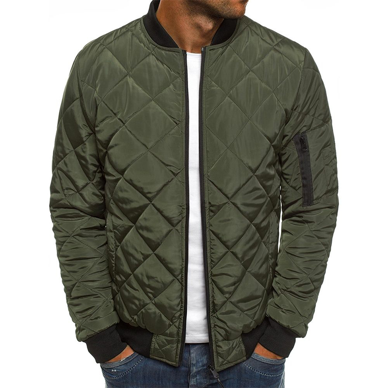 Herfstjas met Kriskras Patroon voor Mannen - Mode Vibes