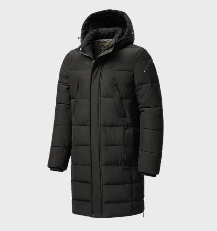 Waterdichte Parka HerenJack met Dikke Capuchon - Mode Vibes