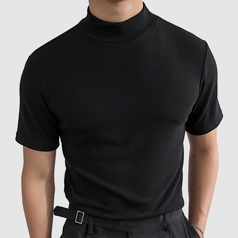 Heren T-shirt van stretch katoen luxe fit - Mode Vibes