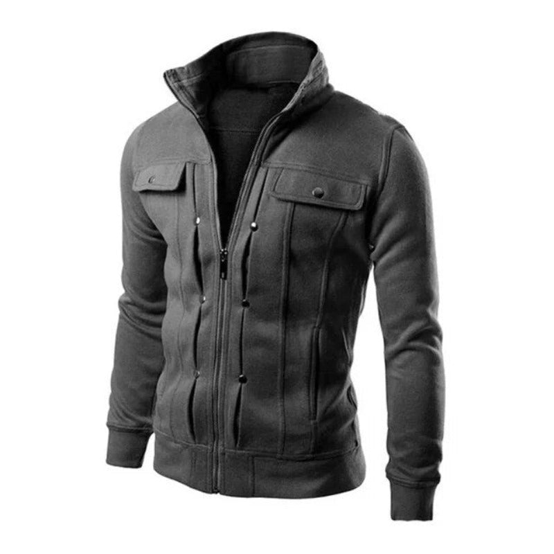 Daan | Wintervest met kraag voor heren in de kleur Donkergrijs voor heren in stijl ideaal voor de winter