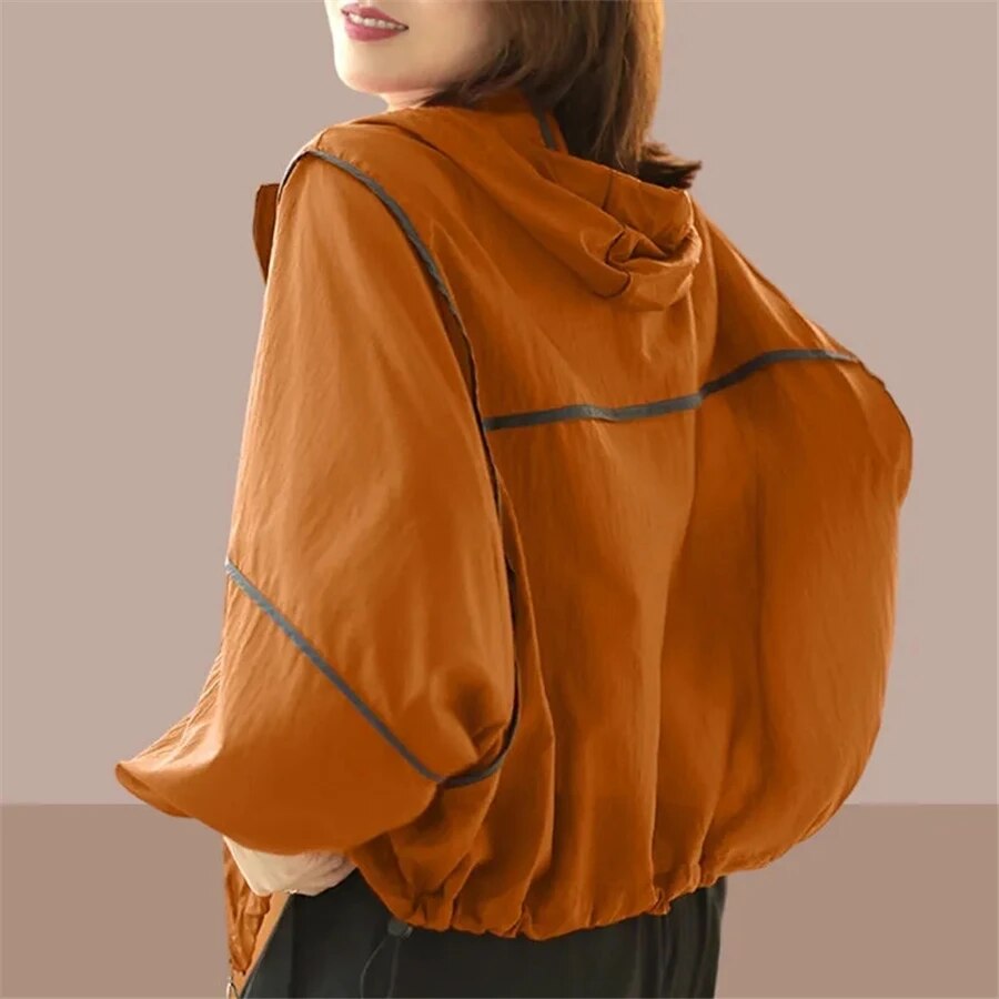 Lichte Zomer Hoodie Jas voor Vrouw - Mode Vibes