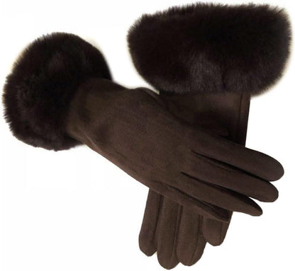 Suède Handschoenen Klassieke Stijl Warm en Zacht