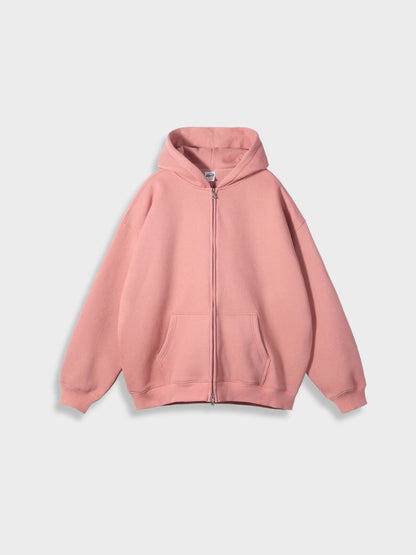 Lange Vest met Rits Oversized Stijl