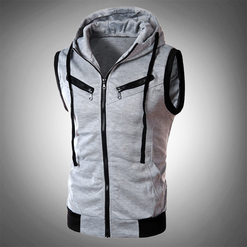 Vest met Capuchon Slim Fit Stijlvol voor Mannen
