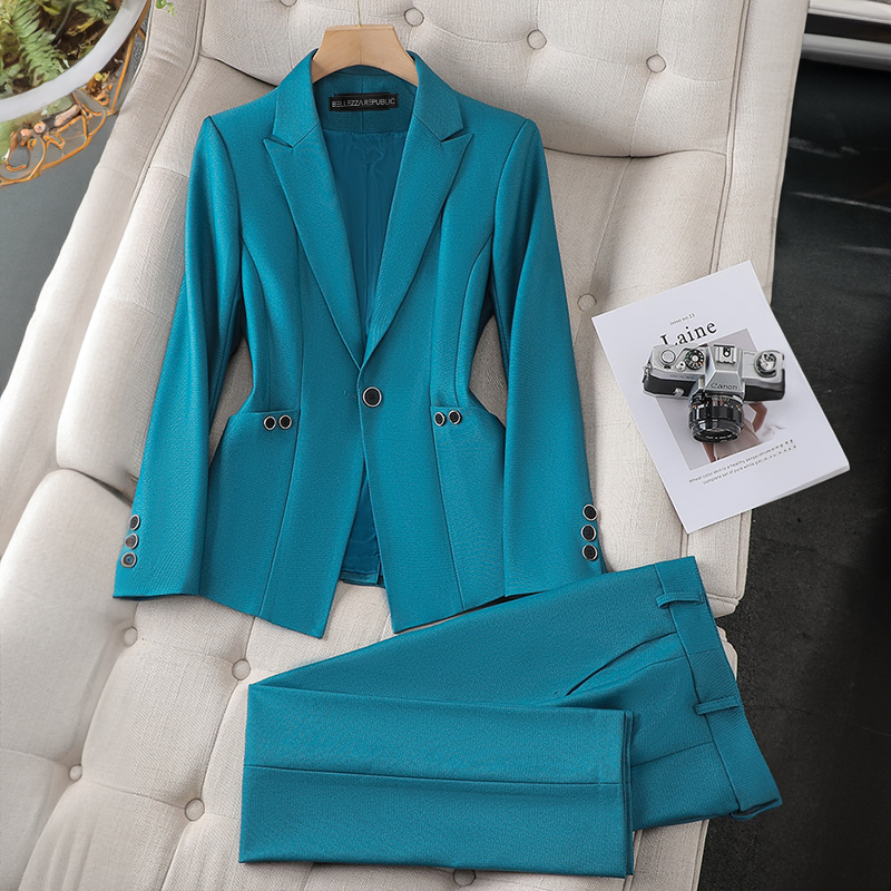 Elegante Blazerset voor Vrouw Met Kwaliteit