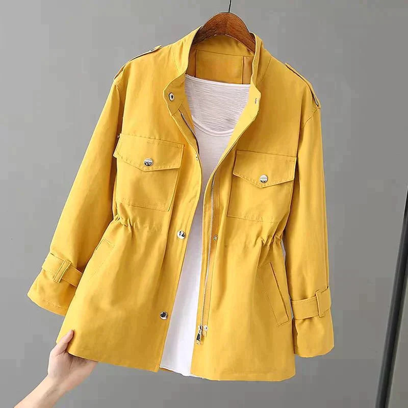 Dame Trenchcoat Elegante Klassieke Stijl