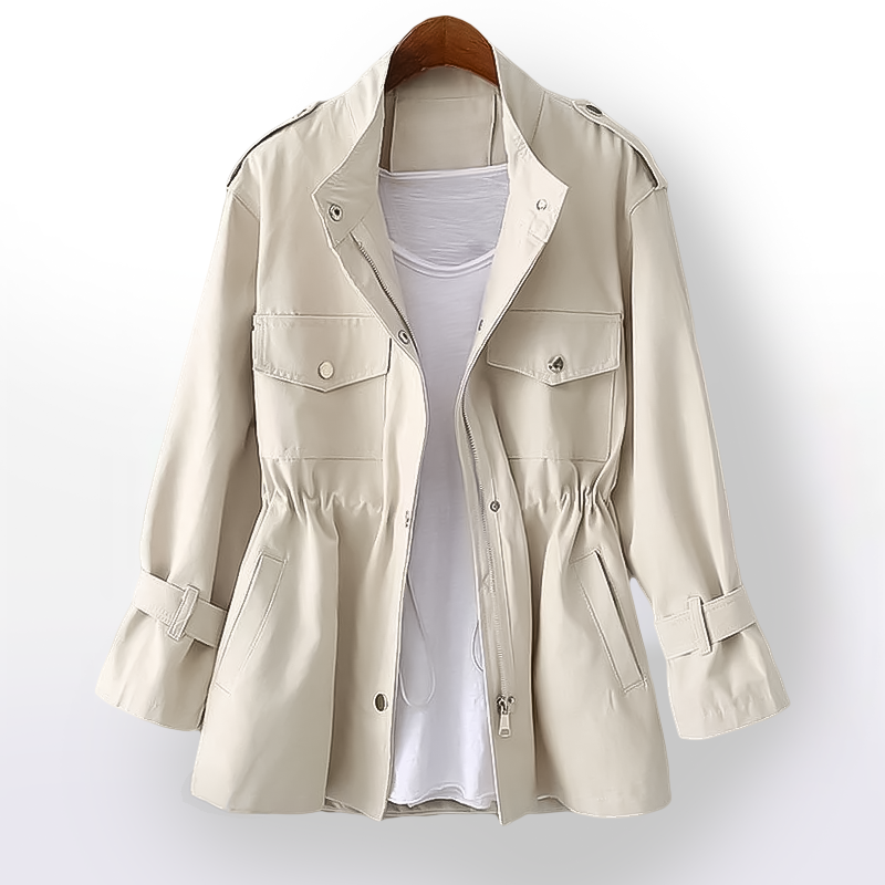 Dames Trenchcoat Luxe Stof Stijlvol en Elegant - Mode Vibes
