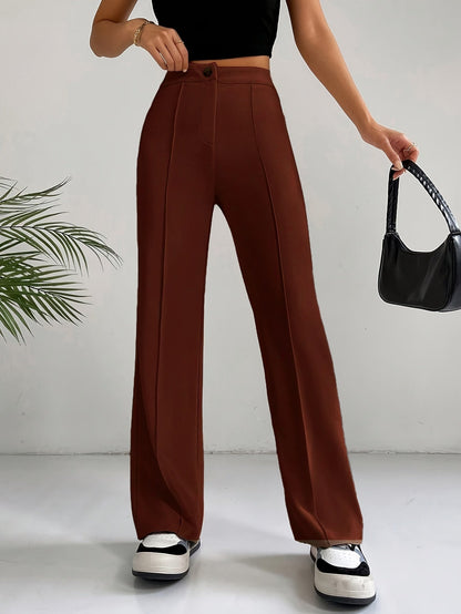 Damesbroek Hoge Taille Plissé Zomerbroek voor Vrouw