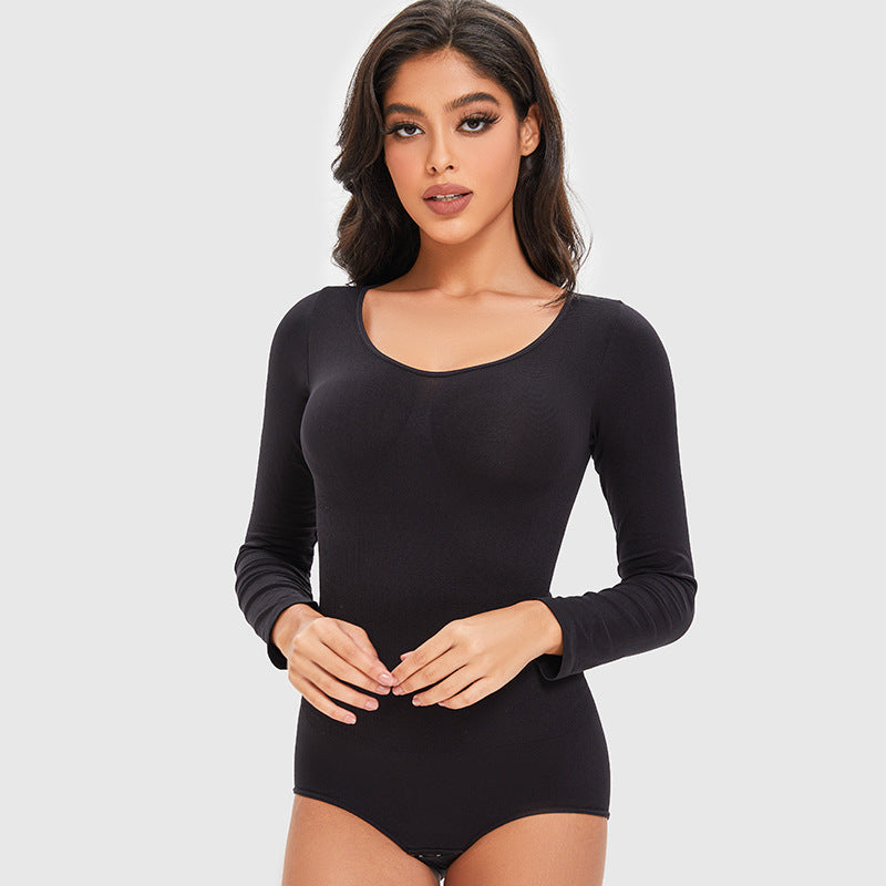 Dames Shapewear Body Lange Mouwen Corrigerend