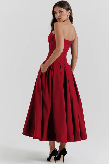 Aurora Elegant Strapless Jurk voor Iconische Schoonheid