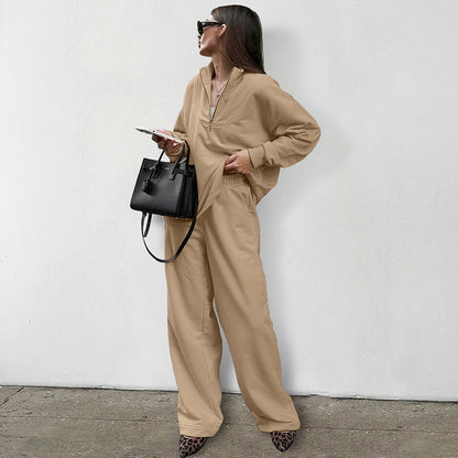 Dames Tweedelige Broek Set Elegant en Comfortabel