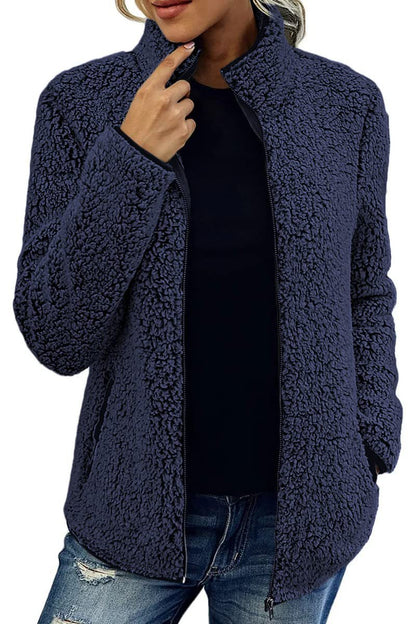 Dames Fleece Jas Warm en Veelzijdig met Rits