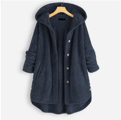 Zachte Fleece Badjas met Capuchon voor Dames