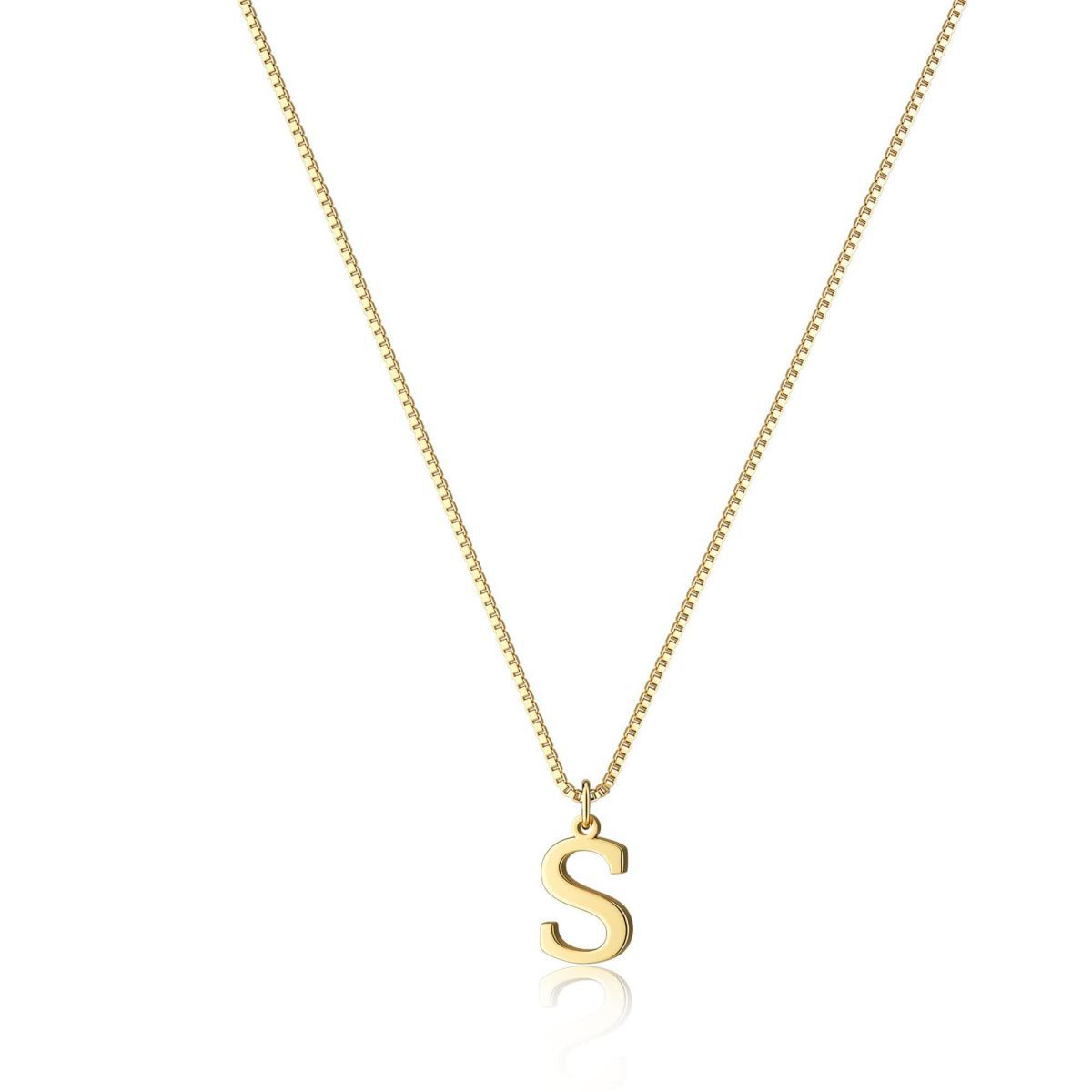 Gouden Ketting met Initialen Letter Lanette voor Dames