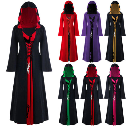 Dames Verkleedjurk Capuchon Warm en Stijlvol