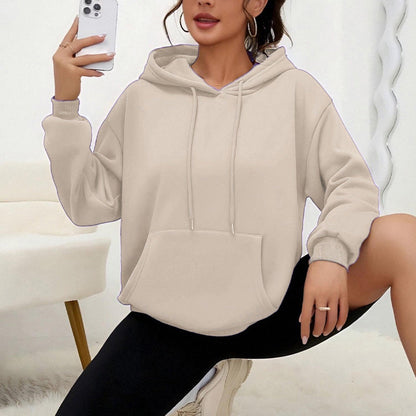 Dames Oversized Hoodie met Kangoeroezak Casual Basic - Mode Vibes