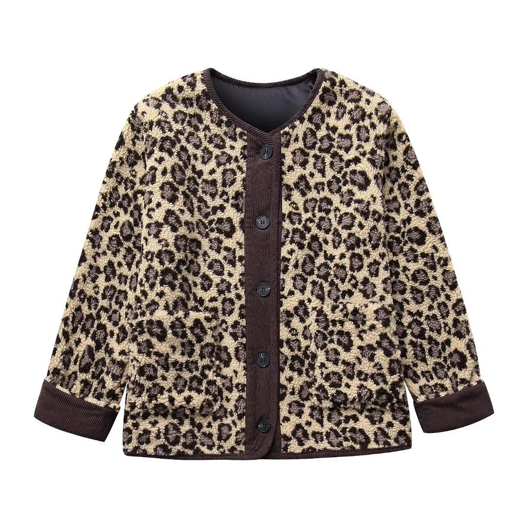 Dames Teddyjas Leopard Print Zacht en Stijlvol