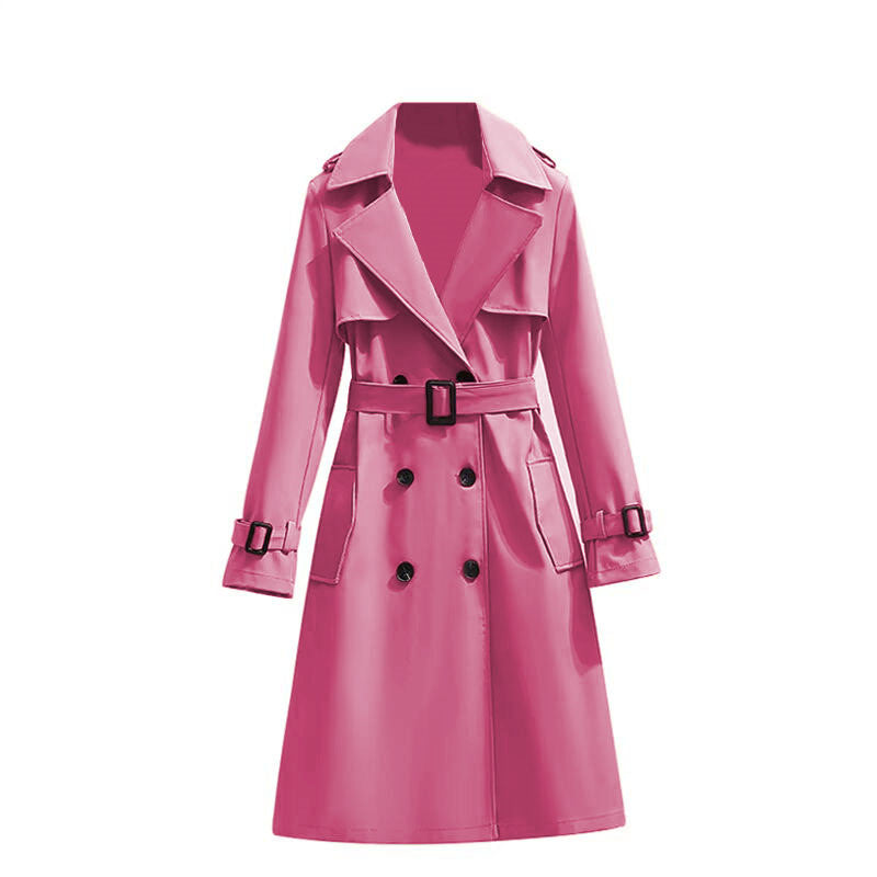 Dames Trenchcoat Mid-Lengte Stijlvol Waterdicht