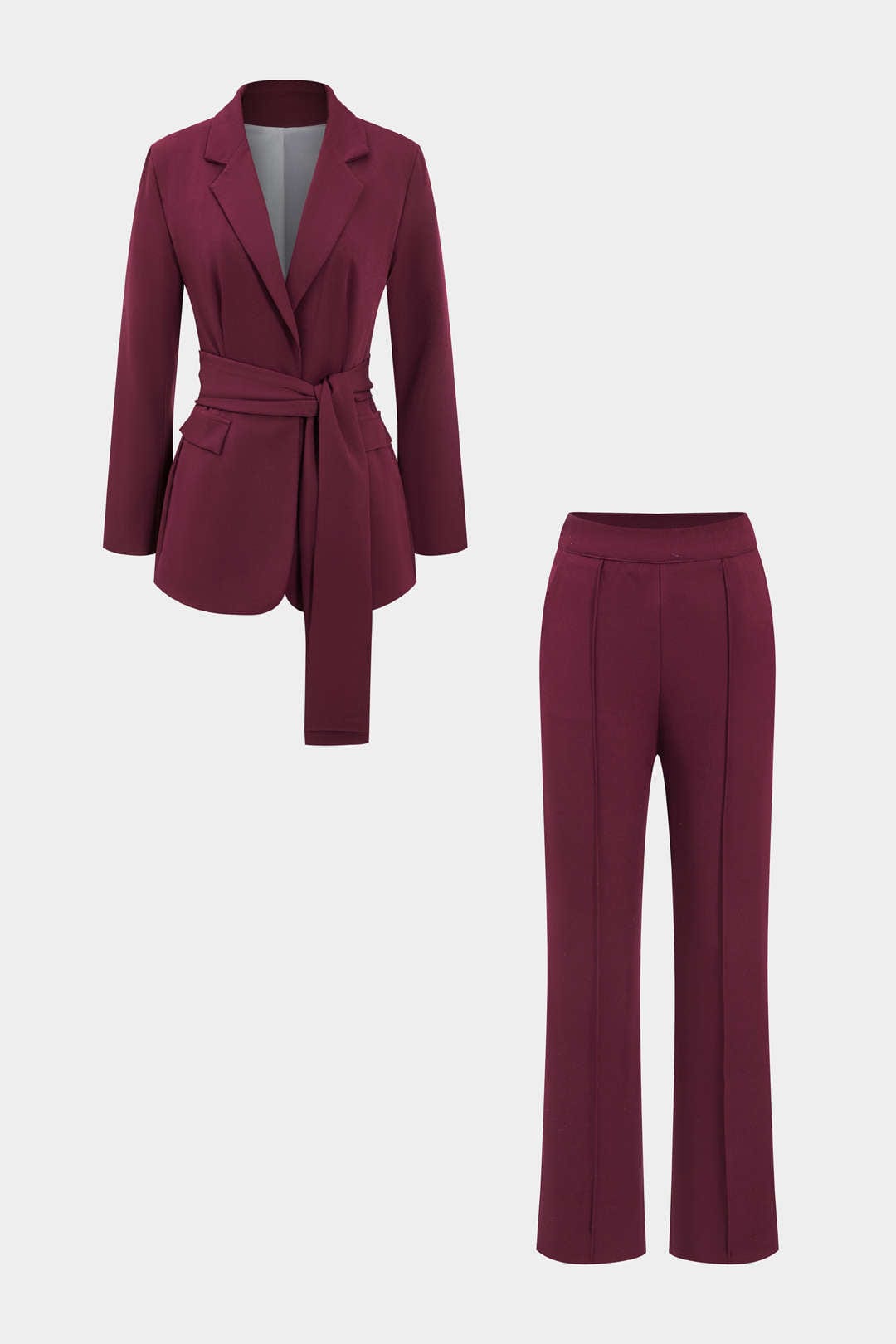 Tweedelige Set Blazer en Broek voor Vrouw Elegante Stijl