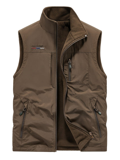 Emiliano | Cardigan reversibile senza maniche