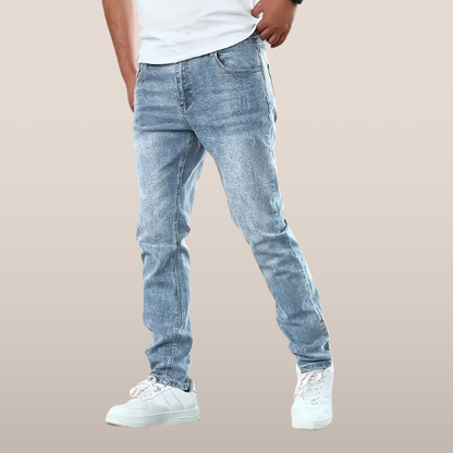 Slim Fit Jeans Heren Comfortabele Denim Stof - Mode Vibes
