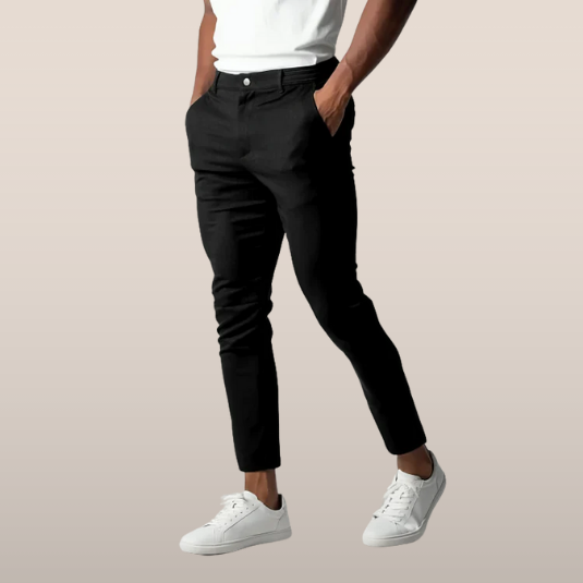 Herenslimfit Chino Broek met Stretch - Mode Vibes