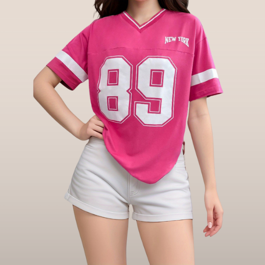 Naylinn | Oversized T-shirt met New York Motief - Mode Vibes